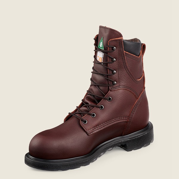 Safety Støvler Herre - Red Wing Supersole® 2.0 - 8-Inch Waterproof Csa Toe - Bordeaux - BQXEHM-908